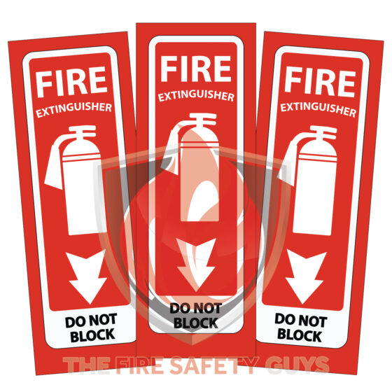 Fire Extinguisher Decals for Columns The Fire Safety Guys