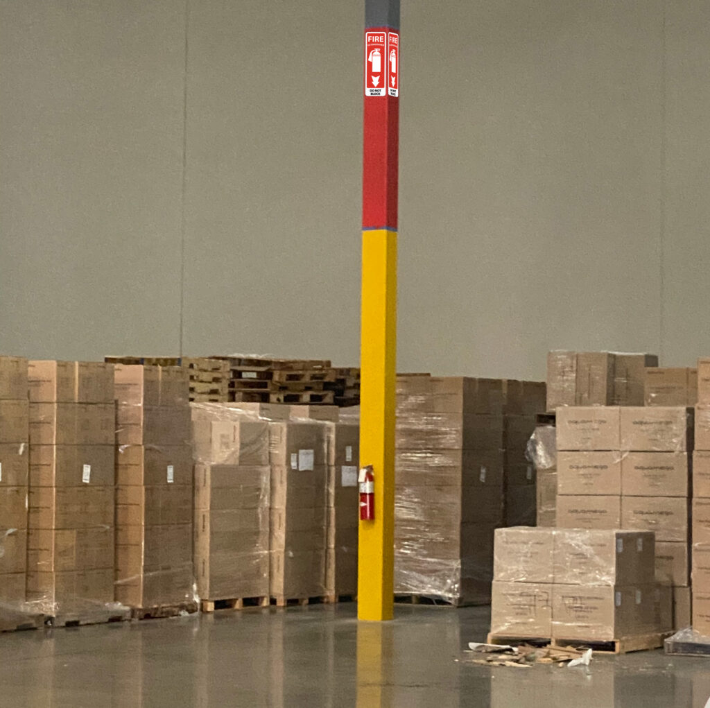 Fire Extinguisher Decals for Columns The Fire Safety Guys