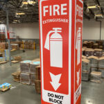 fire extinguisher-columns
