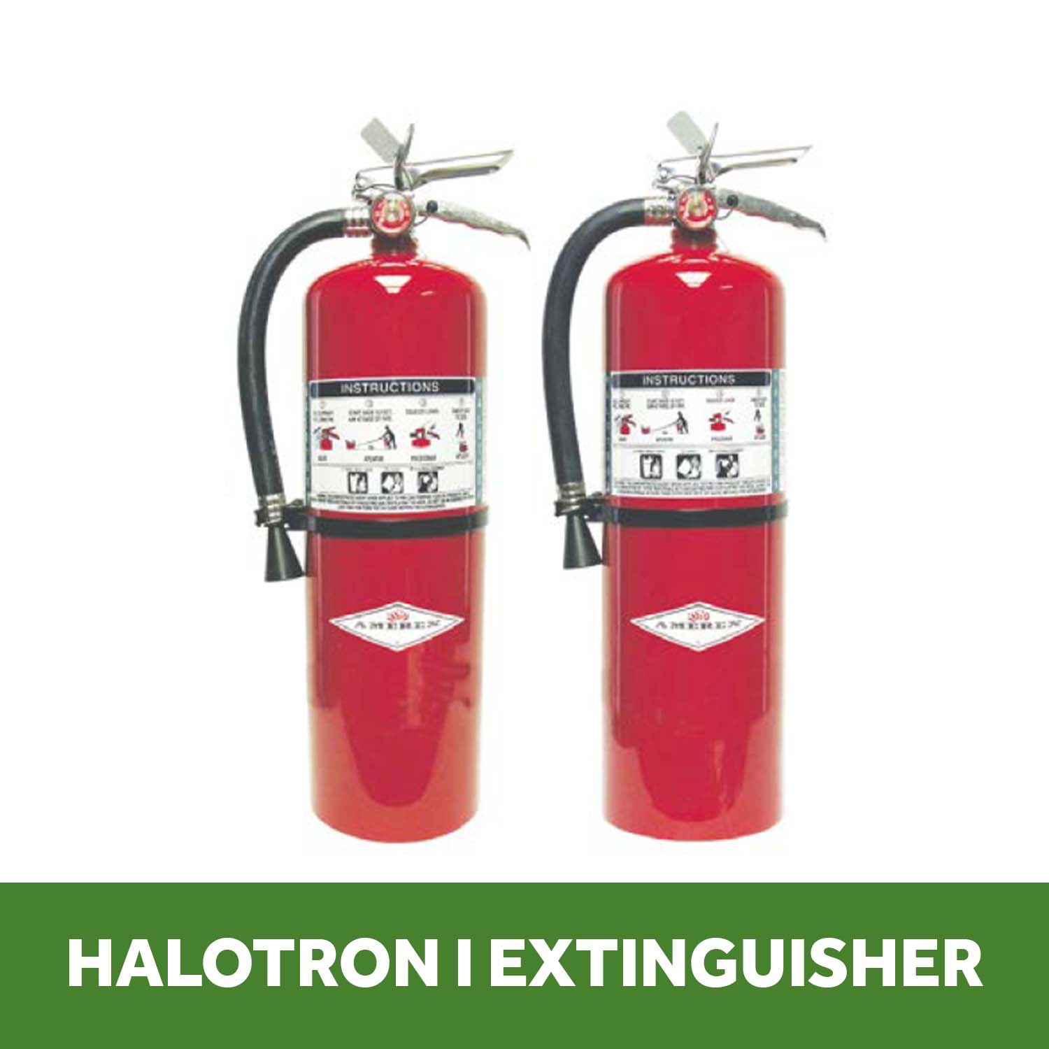Halotron I Fire Extinguisher for computer rooms, clean rooms and military
