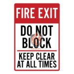 fire-exit-donot block-keep clear