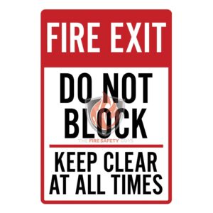 FIRE EXIT DO NOT BLOCK