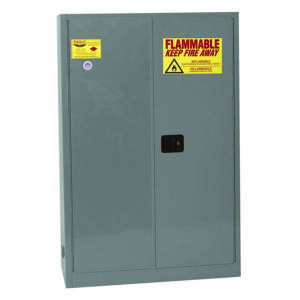 45 Gallon Flammable Liquids Cabinet, 2 Shelves, 2 Doors, Self Close & Manual Close - Image 4