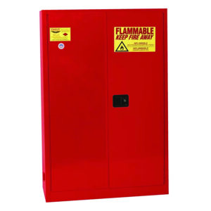 45 Gallon Flammable Liquids Cabinet, 2 Shelves, 2 Doors, Self Close & Manual Close - Image 3