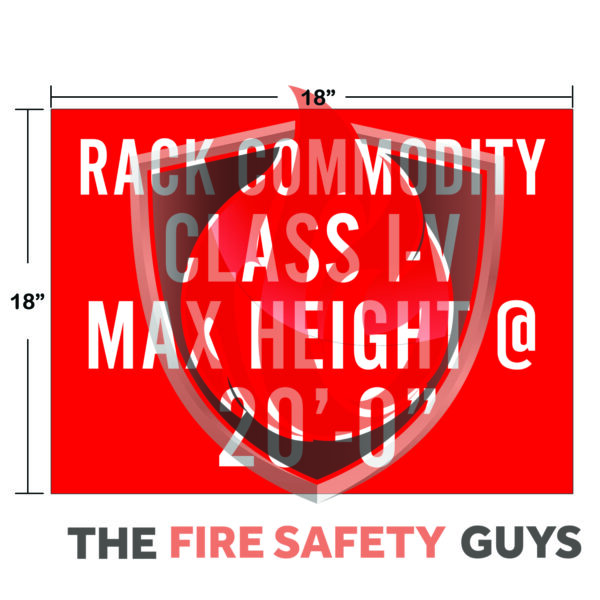 COMMODITY CLASSIFICATION SIGNS LACO FD