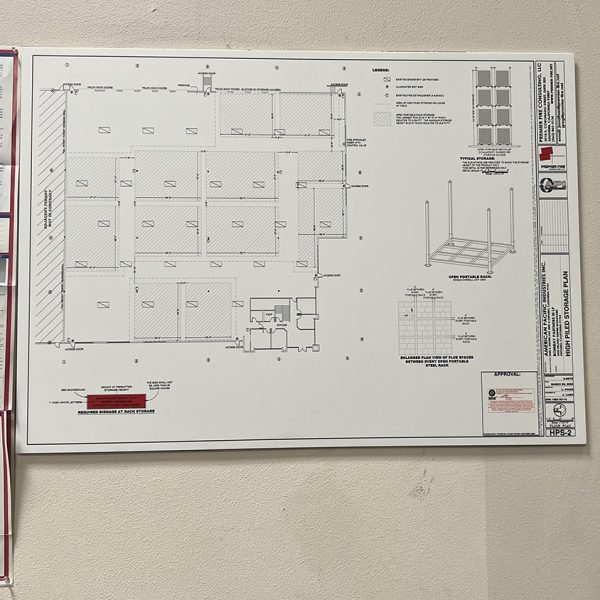 High Piled Permit Plaques printed in 3mm PVC